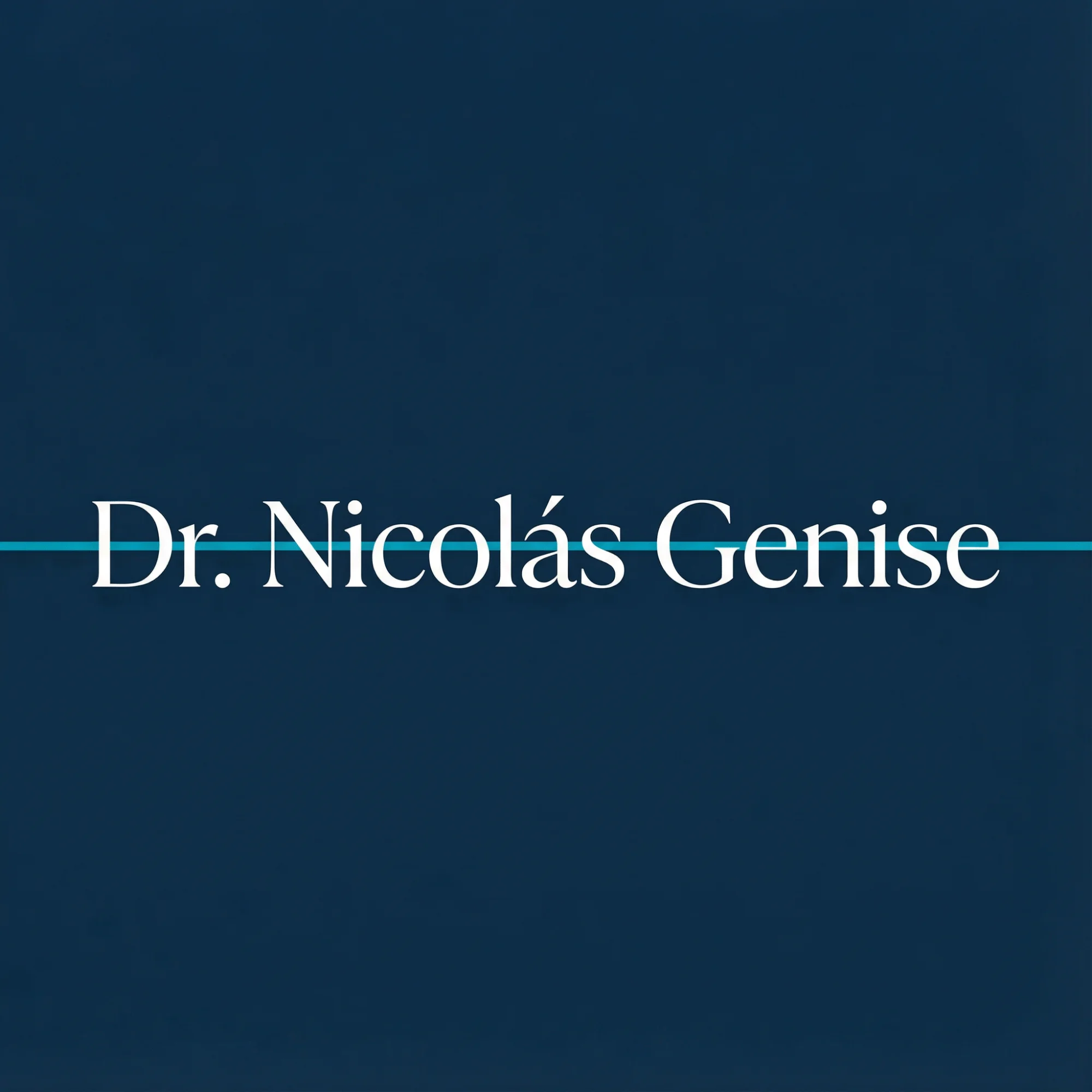 Dr. Nicolás Genise